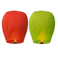 COTTONTEE Paper Sky Lantern Assorted Colour Hot Air Balloon, Po2