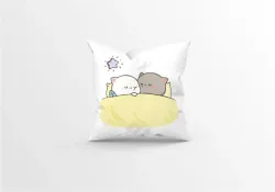 Couples Emotion Cotton Sleeping Pillow Pack of 1 Animals