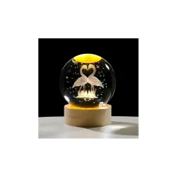 COVACURE 3D Solar System Crystal Ball Night