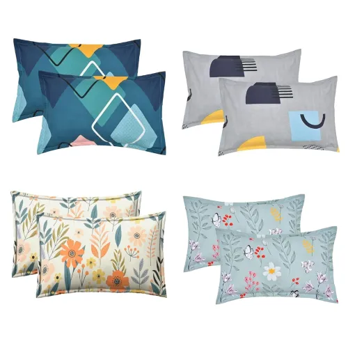 Image of Cozy Furnish Microfiber Pillow Covers, Pack of 8