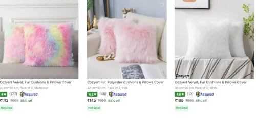 Image of Cozyert Pillow Covers Starting @ ₹142