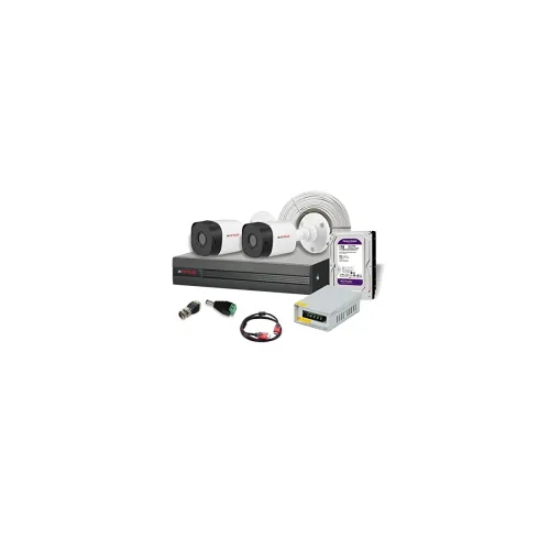 Image of CP PLUS 2.4MP Outdoor Bullet Camera (2 Pcs) with 4CH DVR, 1TB Hard Disk