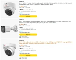 CP Plus Camera upto 72% Discount