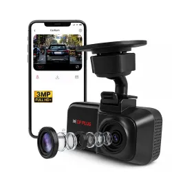 CP PLUS Dash Cam for Car CP-W310 | 2K 3MP Full HD+ Single Channel Dashcam | 1296P Recording | Built-in Microphone | WiFi (AP Mode) | G-Sensor | Night Vision | 137° Wide View Angle | Upto 1TB...