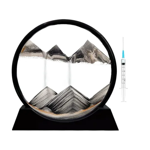 Image of CPENSUS Moving Sand Art Picture Glass