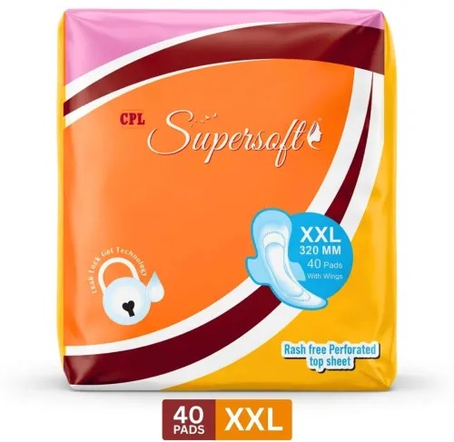 Image of CPL SUPERSOFT XXL Maxi Secure Premium 40 Pads Sanitary Pad (Pack of 40)