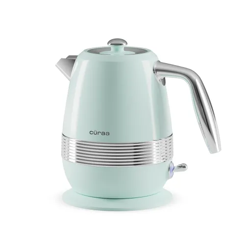 Image of CÜRAA Retro Green Electric Kettle 1.8L
