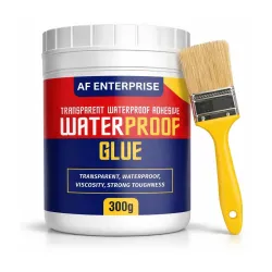 Crack Seal Glue 300gm with Brush Transparent Waterproof Resin Epoxy for Roof Leakage Crack Seal Agent Roof Water Leakage
