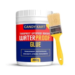 Crack Seal Glue 300gm with Brush Transparent Waterproof Resin Epoxy for Roof Leakage Crack Seal Agent Roof Water Leakage