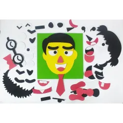 Crackles DIY EVA Foam Face Maker Puzzle Games- Make Funny Faces STEM Toys- Pack of 2