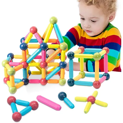 Image of Crackles Learning Magnetic Sticks & Balls Blocks 