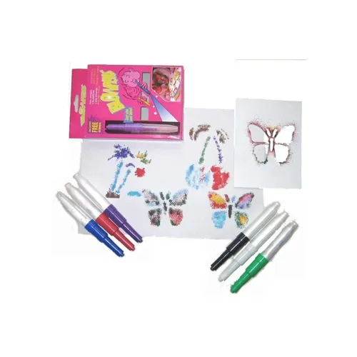 Image of Crackles Magical Color Spray Blow Pens for Kids (24 Pens Set)