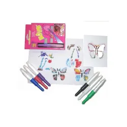 Crackles Magical Color Spray Blow Pens for Kids (24 Pens Set)