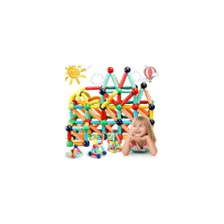 Crackles Magnetic Sticks & Balls Building Blocks – 100 Pc