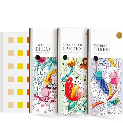 Image of Crackles Pocket Watercolor Paint Book PO12