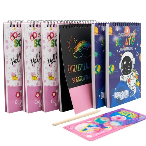 Image of Crackles Scratch Book Kit for Kids (Large 6 Set)