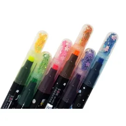 Crackles Star Themed Highlighter Markers (Pack of 6)