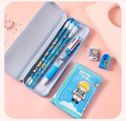 Crackles Stationary Kit for Boys and Girls with Pencil, Pen, Purse