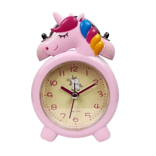 Image of Crackles Unicorn Tabletop Bedside Alarm Clock 