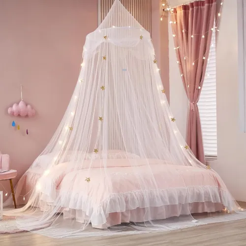 Image of Crackles White Decoration Net For Romantic Dinner