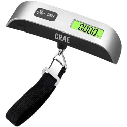 CRAE Electronic Portable Digital LED Screen Luggage Weighing Scale|Handheld Travel Weight Measuring Scale for Suitcases, Bags&Baggage, 50 kg/110 Lb For Multi-Purpose Use. Pack of 1 (JY-29)