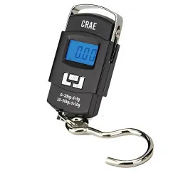 CRAE Electronic Portable Digital LED Screen Luggage Weighing Scale with Big Hook | Handheld Travel Weight Measuring Scale for Suitcases, Bags | Capacity 50 kg / 110 lb | Multi-Purpose Use |P...