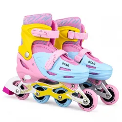 CRAE Kids Inline Skates with 4 Wheels Adjustable Roller Skate Shoes for Boys & Girls