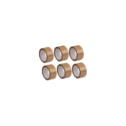 CRAE Packaging Brown Cello Tape 6pcs