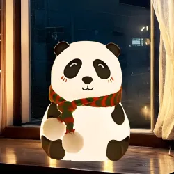 CRAE Panda Night Lamp for Bedroom, Cute Lamp, Panda Light, Room Decor, Valentine Gift for Girlfriend (Close Eye)