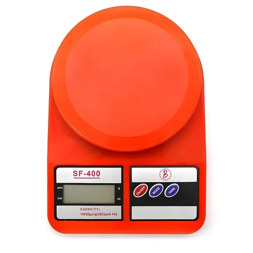 Image of CRAE SF-400 Digital Kitchen Weighing Scale | 10Kg x 1g Precision | 1 year (6+6 months) warranty | Food Scale with LCD Di