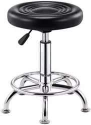 CRAFTSPEN Adjustable Metal Bar & Clinic Stool 14-18 Inch (Black)