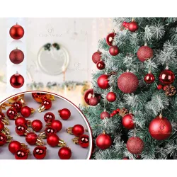 CraftVatika 12pcs 3CM Multi Christmas 