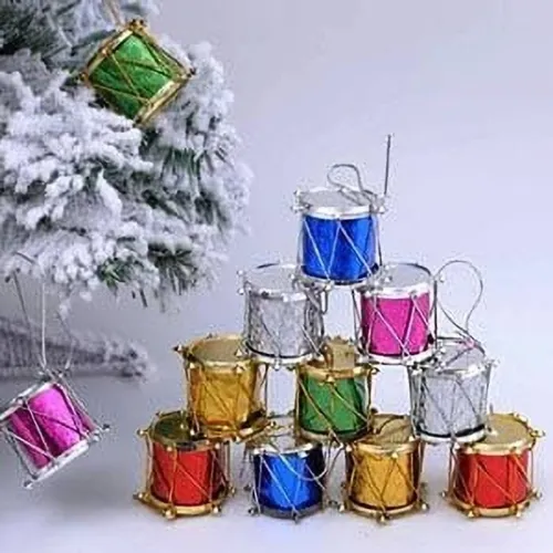 Image of CraftVatika Christmas Mini Drums 12Pcs