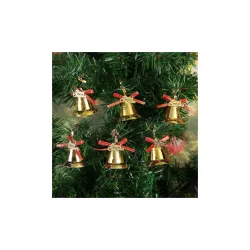 CraftVatika Christmas Tree Decoration Items Golden Jingle Bell for Christmas