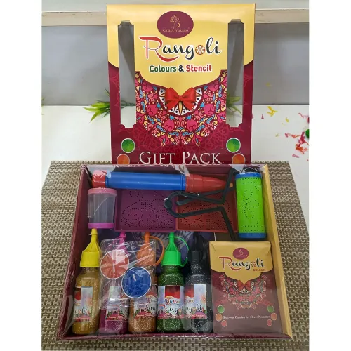 Image of CraftVatika Complete Rangoli Making Kit Tools