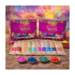 CraftVatika Holi Gulal Colours - Natural Holi Gulal Rang 800g - Pack of 10 Gulal Perfumed Colours - Organic Holi Rang for Holi Rang Panchami for Kids Family Men Women Non-Toxic Holi Colours....