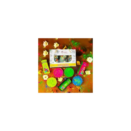 Image of CraftVatika Natural Holi Color Herbal Gulal Po3