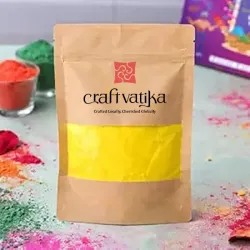 CraftVatika Natural Holi Color Gulal Rang | 80g - 1 Shades × 80g Gulal Organic Holi Colours | Eco Friendly Holi Color Non Toxic Holi for Family, Skin Safe Colors Pack of 1 Multicolor
