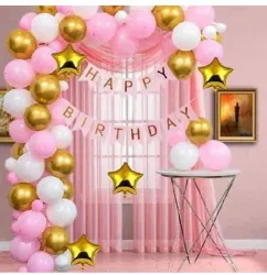 Crafty Villa Happy Birthday Banner with 31 Balloons