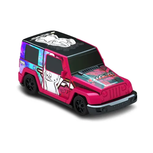 Image of Crash'ems Run Rabbit Run Pull Back car |2 Modes 4WD Stunt Vehicle Toy | Explodes on Impact |Crash Car|Racing Toy |Fricti