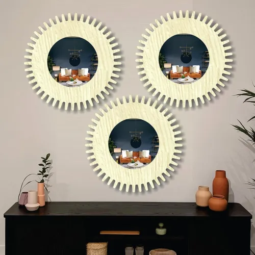 Image of Creative Arts n Frames 11 inch Set of 3 Round Wall Décor