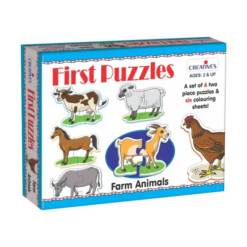 Image of Creative Educational Aids - First Puzzles - Farm Animals