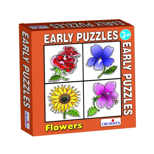 Image of Creative Educational Aids P. Ltd. Kid 0756 Early Puzzles-Flowers