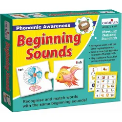 Creative Educational Beginning Sounds Consonants (Multi Color)
