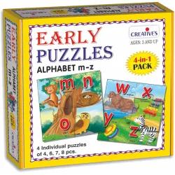 Creative Kid 's Early Puzzles Step Ii, Alphabet M to Z, Multi Color