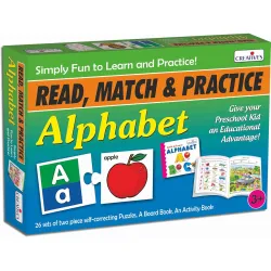 Creative's Read, Match and Practice Alphabet | Early Reading Skills | Practicing and Writing Letters of The Alphabet | Learning & Educational Puzzles | Ages 3 & Up