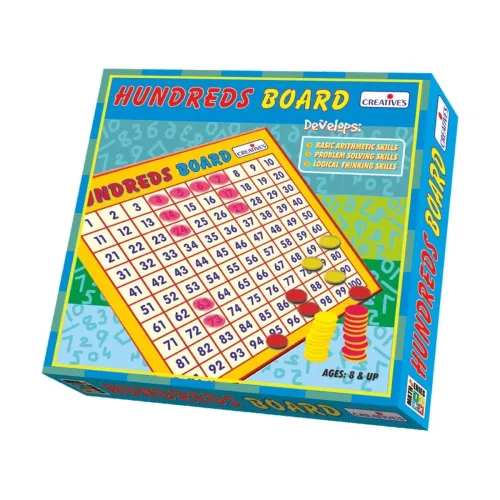 Image of Creative's Creative Educational Aids P. Ltd. - Cre0671 Maths Hundreds Board Game