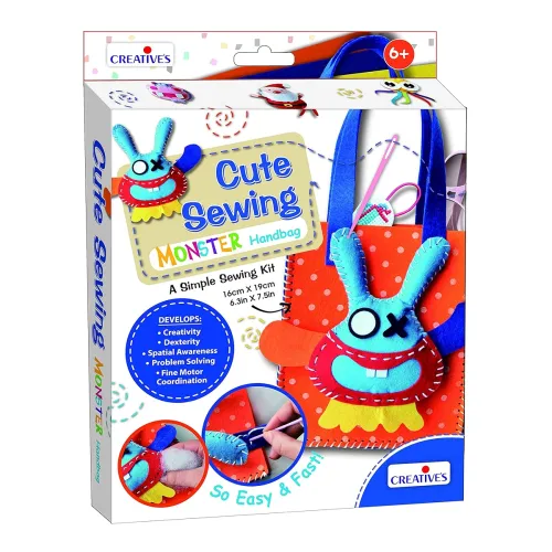 Image of Creative's Cute Sewing Crafts Kit – Monster Handbag