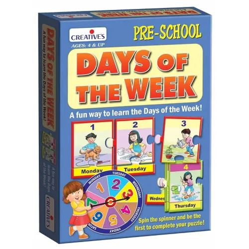 Image of Creative's Days of the Week Puzzle Game for Kids Ages 4