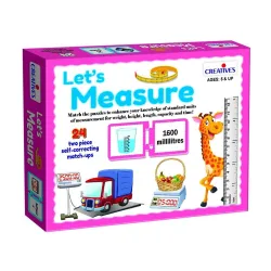 Creative's Let's Measure | Match Puzzles | Learning & Educational Game | Knowledge of Standard Units of Measurement Weight, Height, Length, Capacity & Time | Ages 5 & Up